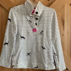 Joules pullover with dogs and stripes
